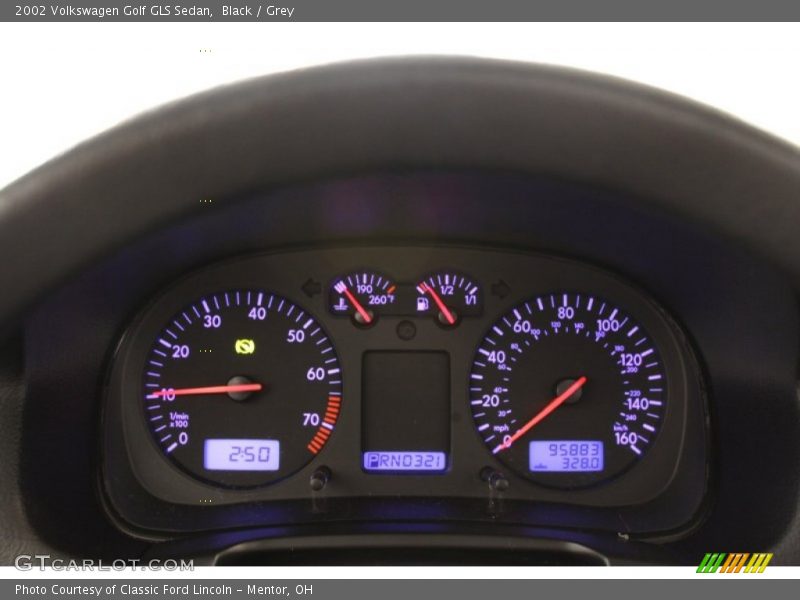 Black / Grey 2002 Volkswagen Golf GLS Sedan