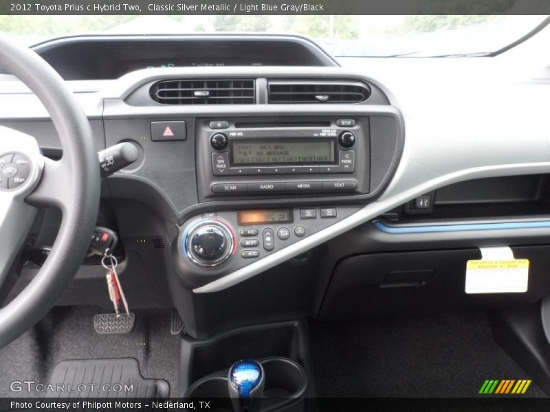 Controls of 2012 Prius c Hybrid Two