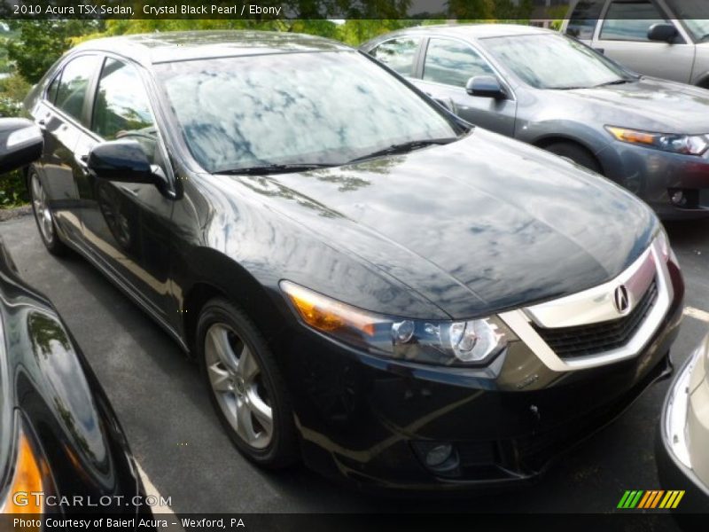 Crystal Black Pearl / Ebony 2010 Acura TSX Sedan