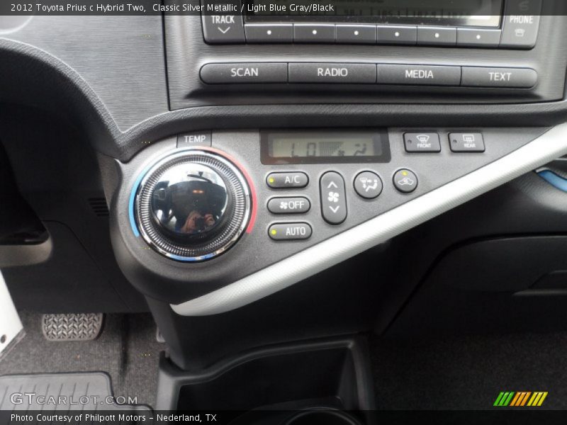 Controls of 2012 Prius c Hybrid Two