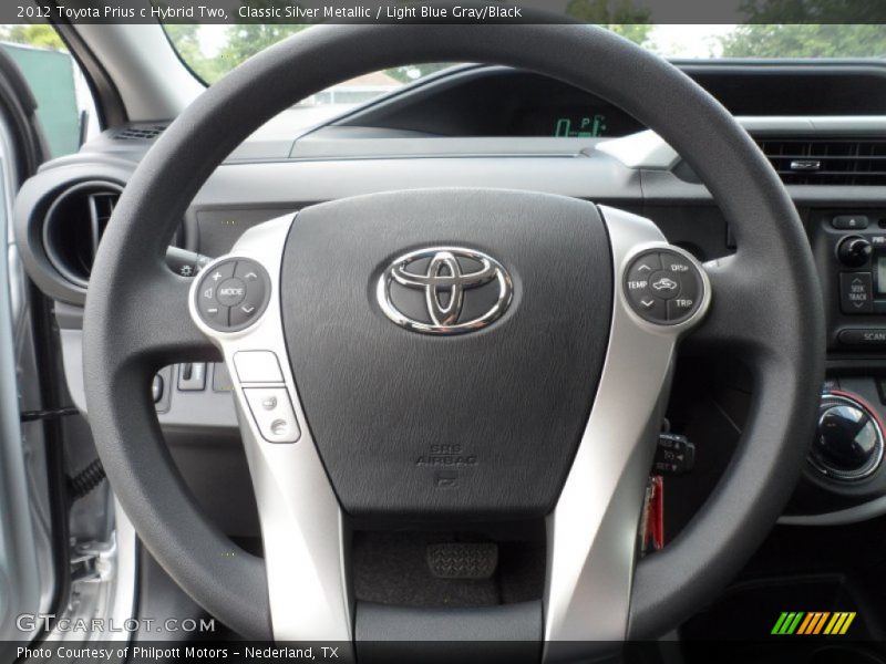  2012 Prius c Hybrid Two Steering Wheel
