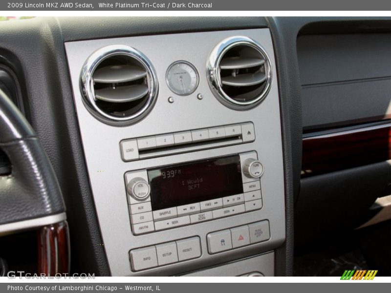 White Platinum Tri-Coat / Dark Charcoal 2009 Lincoln MKZ AWD Sedan