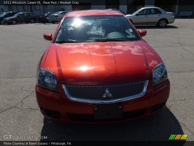 Rave Red / Medium Gray 2011 Mitsubishi Galant FE