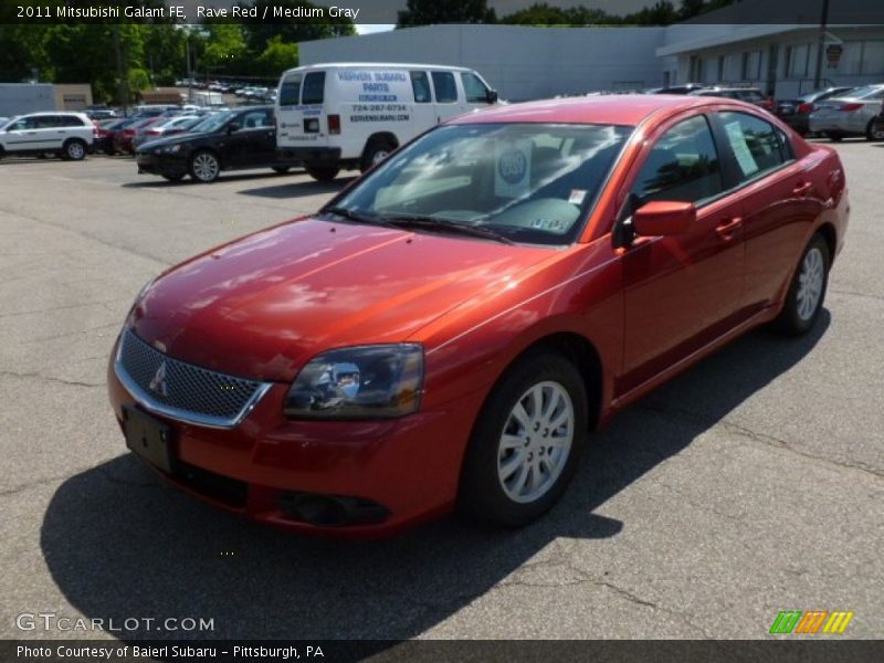 Rave Red / Medium Gray 2011 Mitsubishi Galant FE