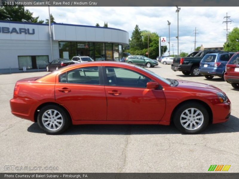 Rave Red / Medium Gray 2011 Mitsubishi Galant FE