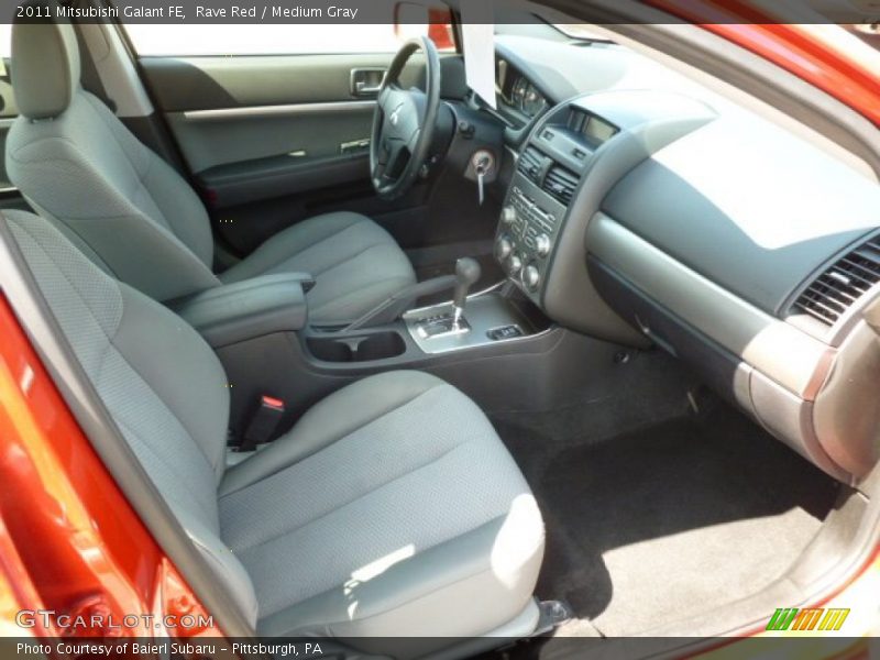 Rave Red / Medium Gray 2011 Mitsubishi Galant FE