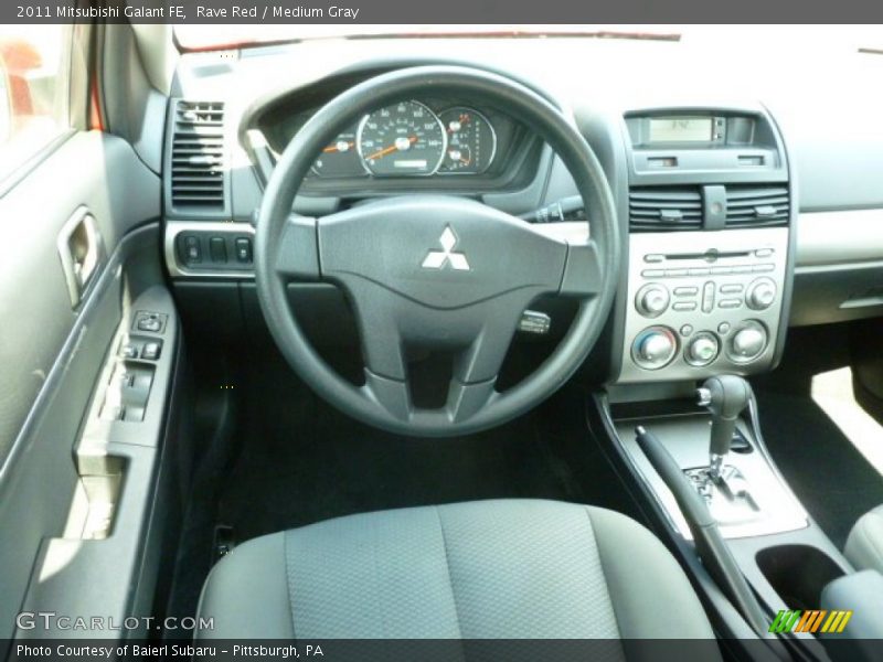 Rave Red / Medium Gray 2011 Mitsubishi Galant FE