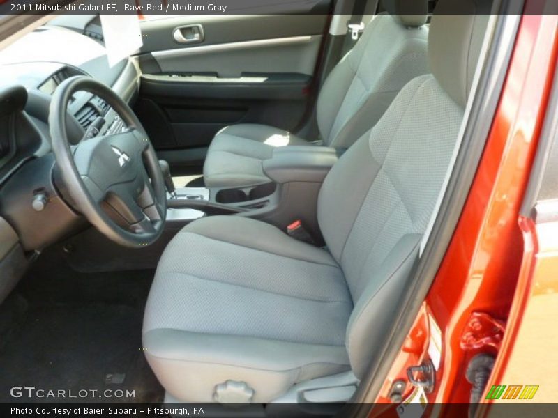 Rave Red / Medium Gray 2011 Mitsubishi Galant FE