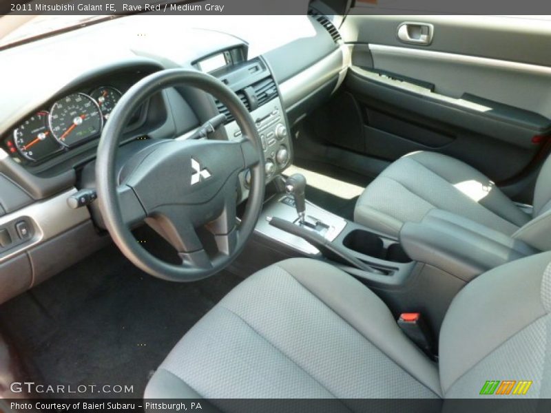 Rave Red / Medium Gray 2011 Mitsubishi Galant FE