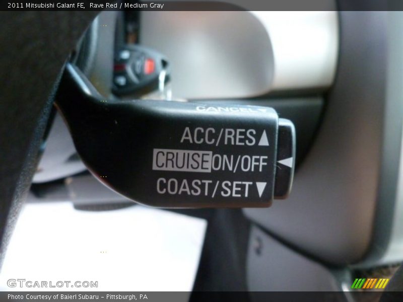 Rave Red / Medium Gray 2011 Mitsubishi Galant FE