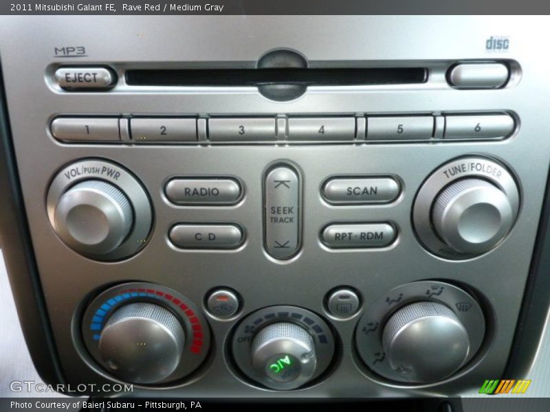 Rave Red / Medium Gray 2011 Mitsubishi Galant FE