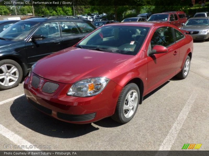 Performance Red / Ebony 2007 Pontiac G5