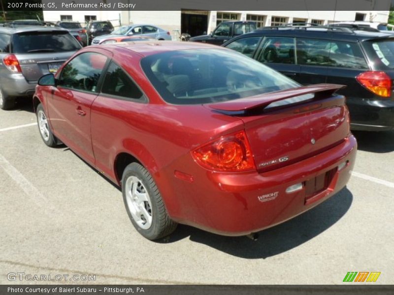 Performance Red / Ebony 2007 Pontiac G5