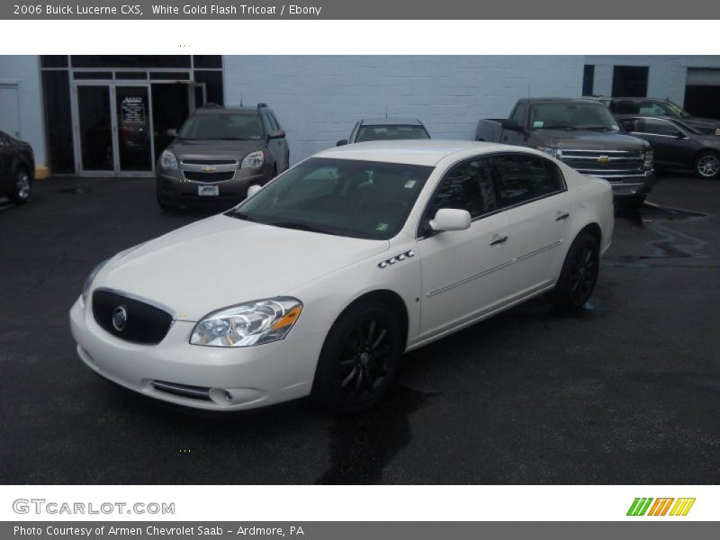 White Gold Flash Tricoat / Ebony 2006 Buick Lucerne CXS