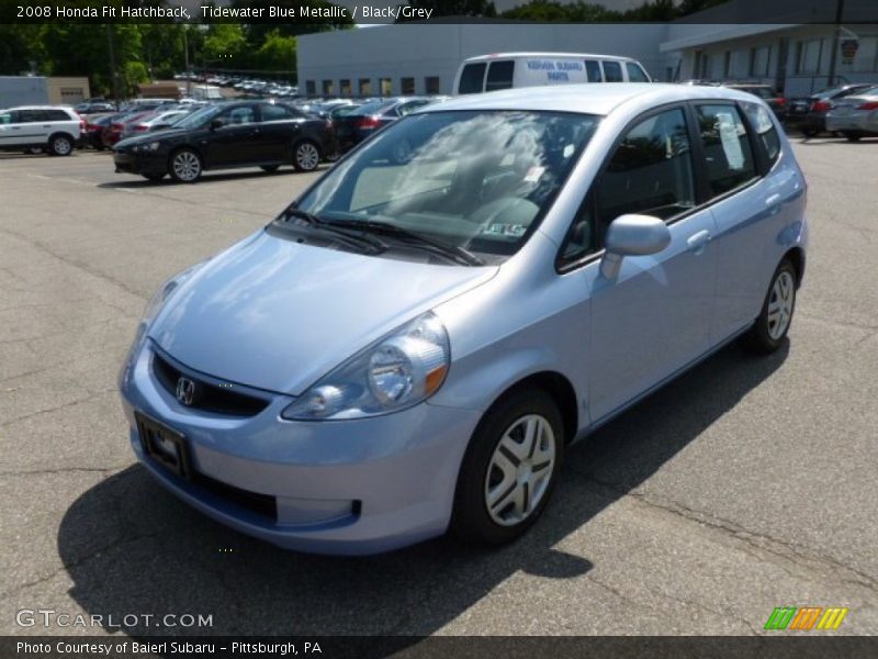Tidewater Blue Metallic / Black/Grey 2008 Honda Fit Hatchback