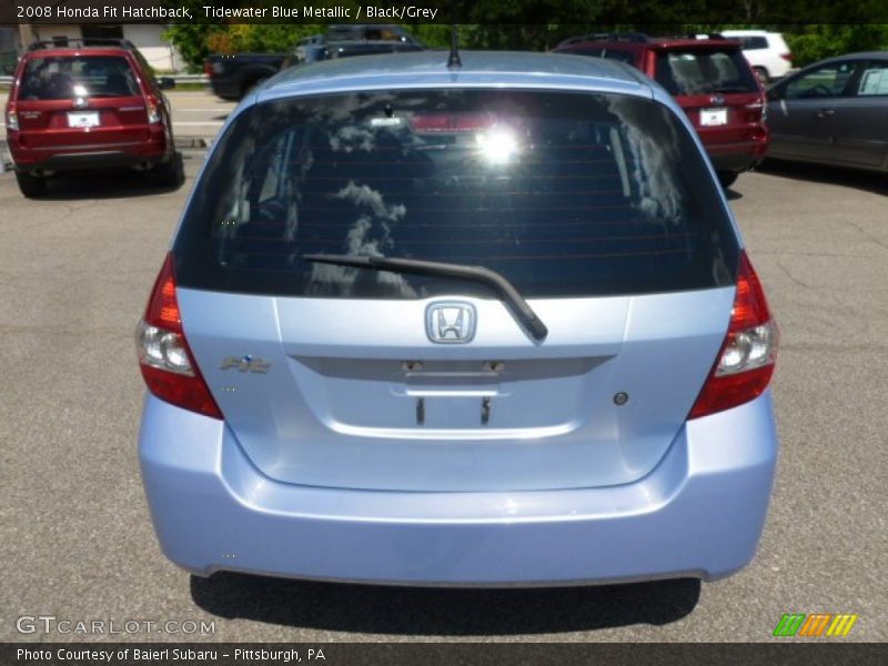 Tidewater Blue Metallic / Black/Grey 2008 Honda Fit Hatchback