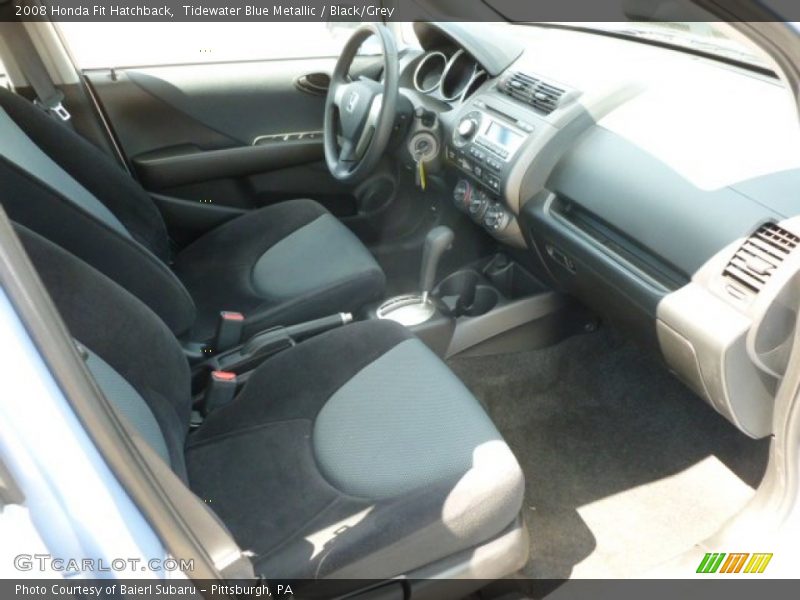 Tidewater Blue Metallic / Black/Grey 2008 Honda Fit Hatchback