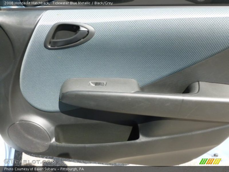Tidewater Blue Metallic / Black/Grey 2008 Honda Fit Hatchback