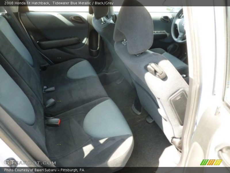 Tidewater Blue Metallic / Black/Grey 2008 Honda Fit Hatchback