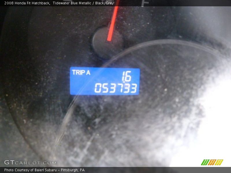 Tidewater Blue Metallic / Black/Grey 2008 Honda Fit Hatchback