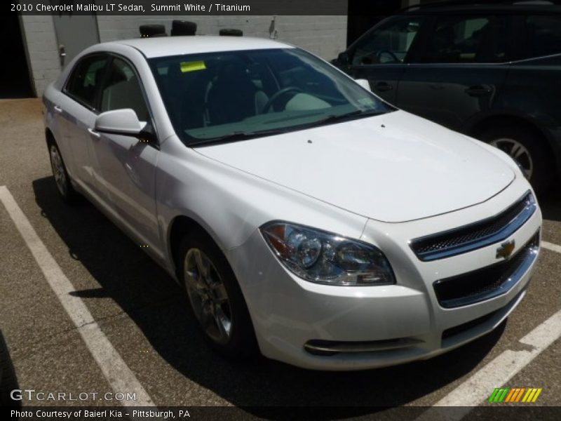Summit White / Titanium 2010 Chevrolet Malibu LT Sedan