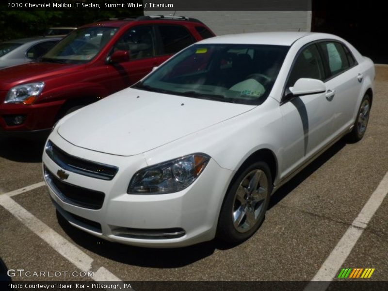 Summit White / Titanium 2010 Chevrolet Malibu LT Sedan