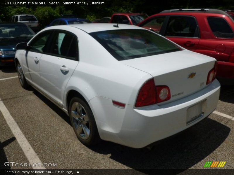 Summit White / Titanium 2010 Chevrolet Malibu LT Sedan
