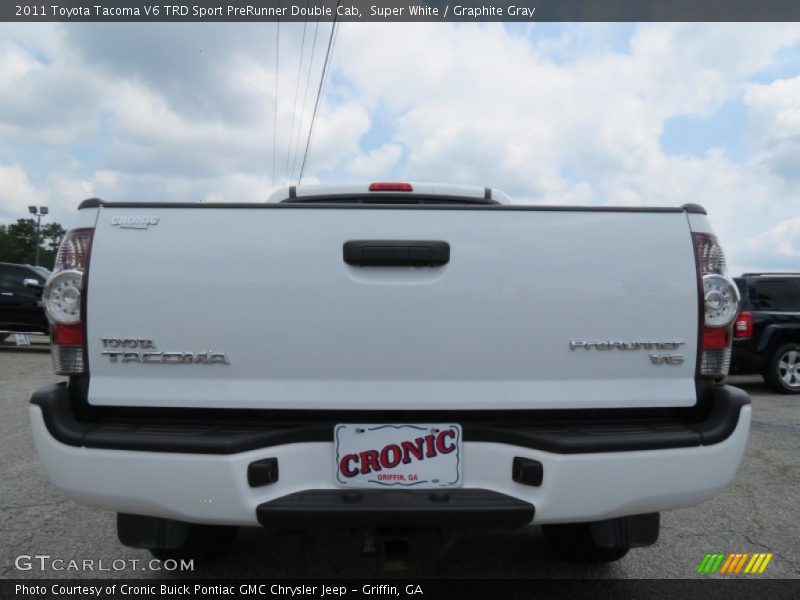 Super White / Graphite Gray 2011 Toyota Tacoma V6 TRD Sport PreRunner Double Cab