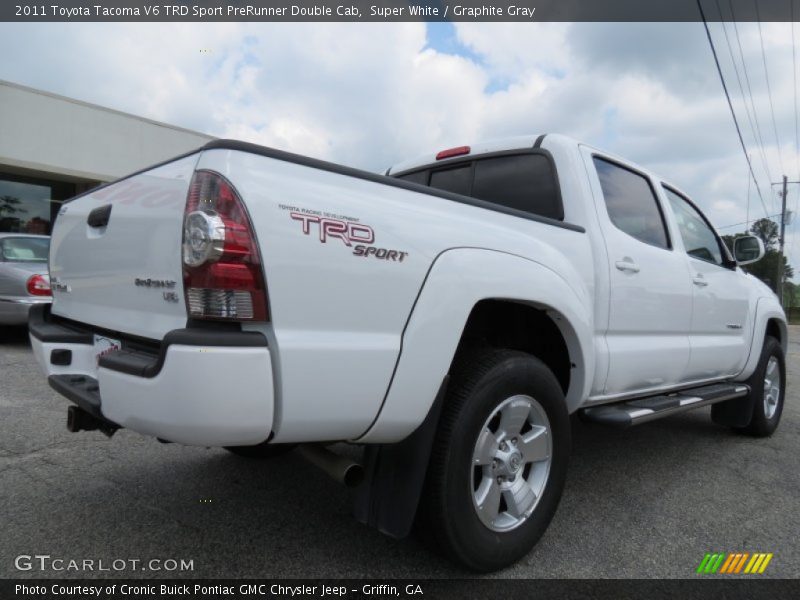 Super White / Graphite Gray 2011 Toyota Tacoma V6 TRD Sport PreRunner Double Cab
