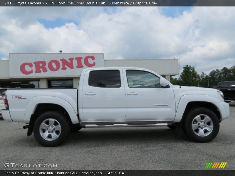 Super White / Graphite Gray 2011 Toyota Tacoma V6 TRD Sport PreRunner Double Cab