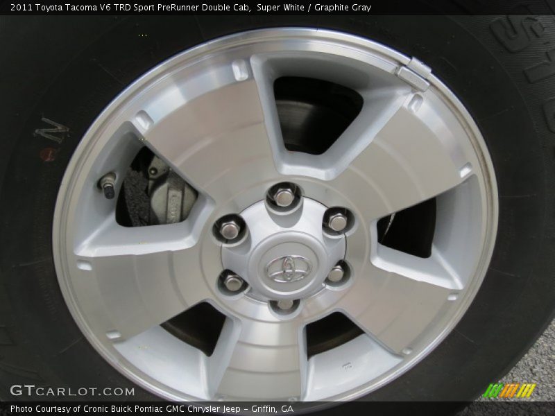 Super White / Graphite Gray 2011 Toyota Tacoma V6 TRD Sport PreRunner Double Cab