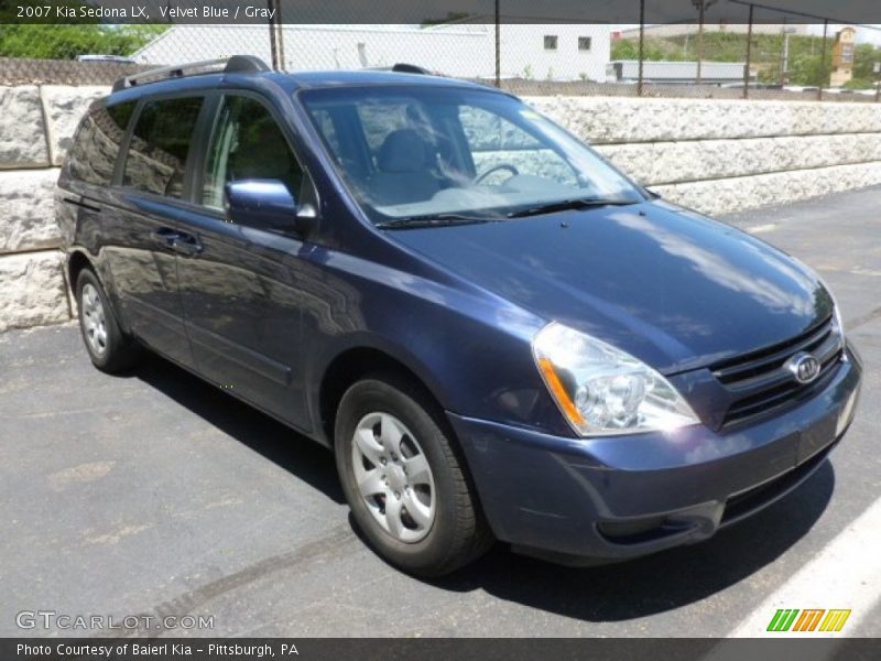 Velvet Blue / Gray 2007 Kia Sedona LX
