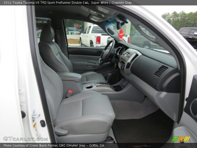 Super White / Graphite Gray 2011 Toyota Tacoma V6 TRD Sport PreRunner Double Cab