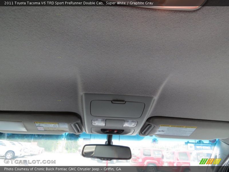 Super White / Graphite Gray 2011 Toyota Tacoma V6 TRD Sport PreRunner Double Cab