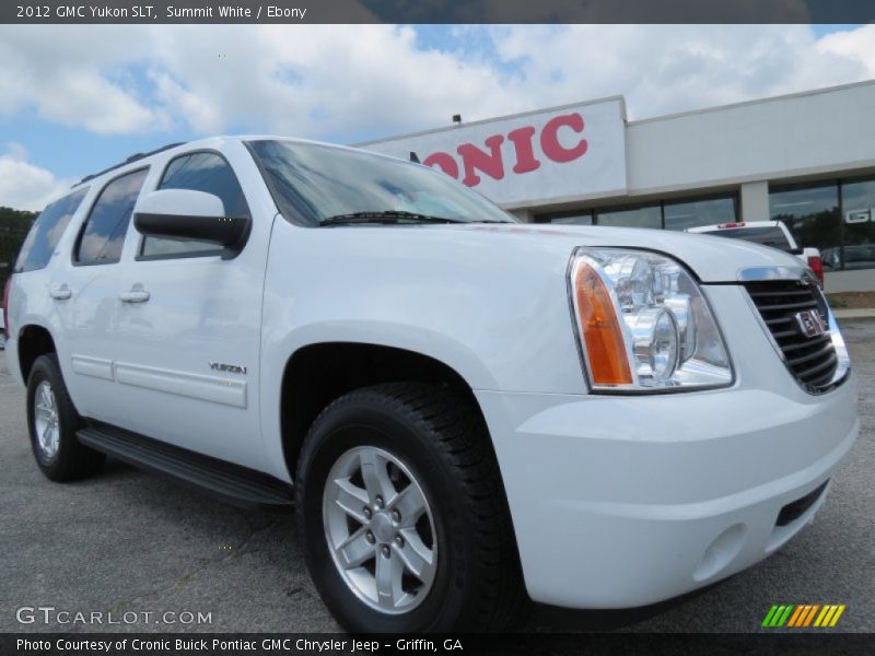 Summit White / Ebony 2012 GMC Yukon SLT