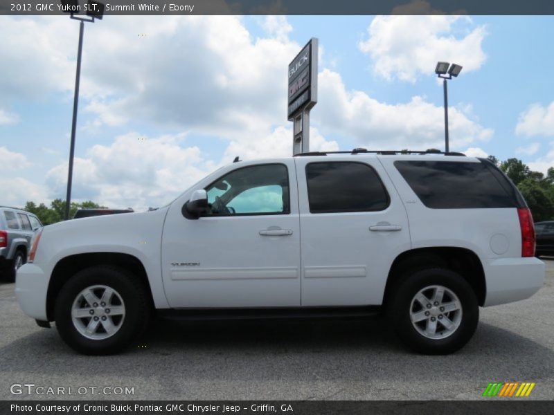 Summit White / Ebony 2012 GMC Yukon SLT