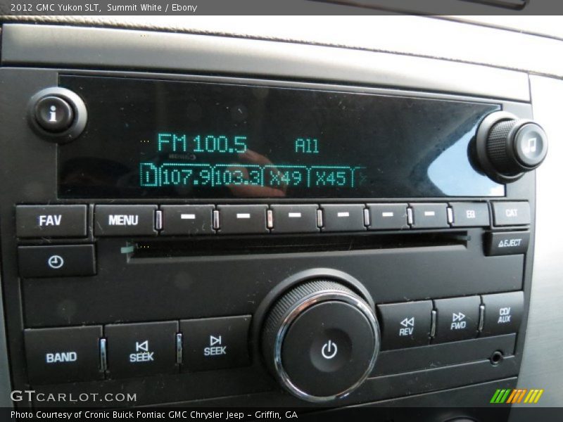 Summit White / Ebony 2012 GMC Yukon SLT