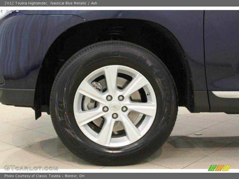 Nautical Blue Metallic / Ash 2012 Toyota Highlander