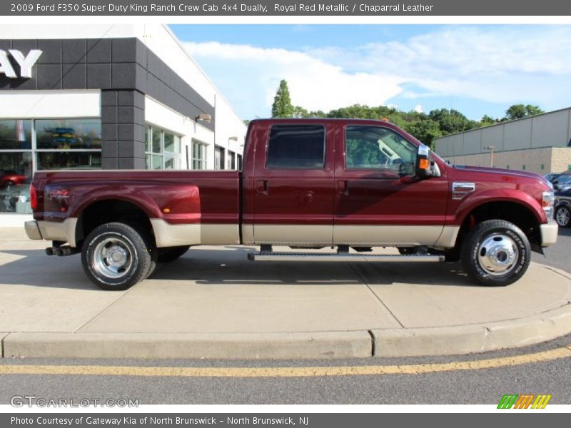  2009 F350 Super Duty King Ranch Crew Cab 4x4 Dually Royal Red Metallic