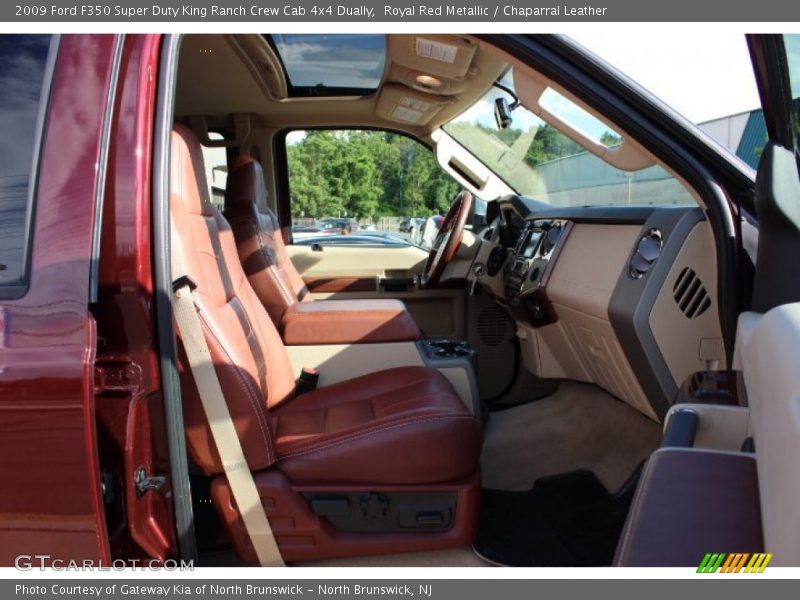 Royal Red Metallic / Chaparral Leather 2009 Ford F350 Super Duty King Ranch Crew Cab 4x4 Dually