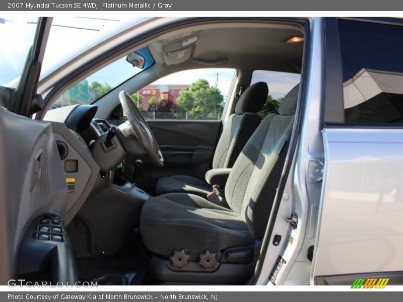 Platinum Metallic / Gray 2007 Hyundai Tucson SE 4WD