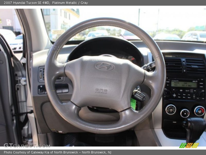 Platinum Metallic / Gray 2007 Hyundai Tucson SE 4WD