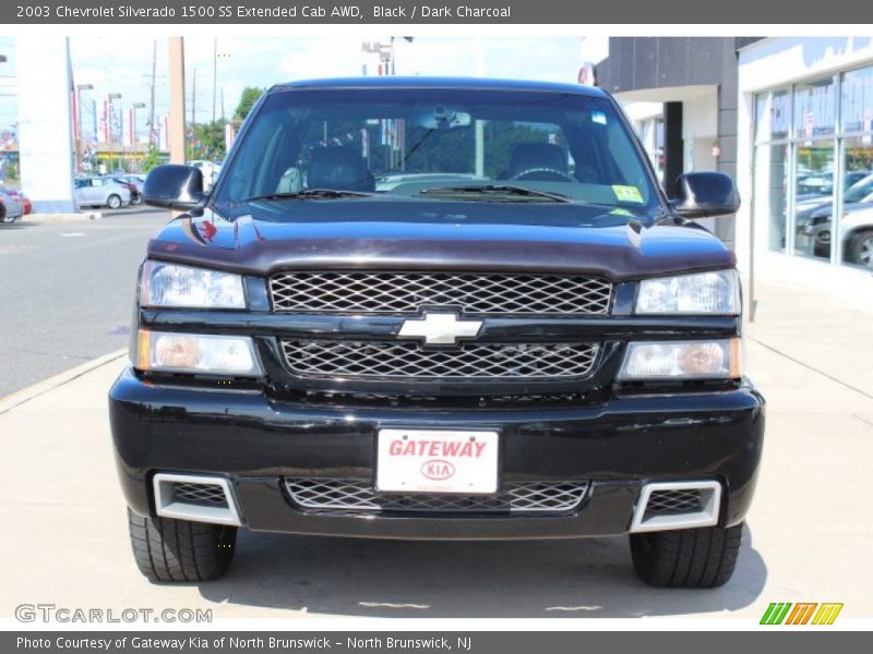 Black / Dark Charcoal 2003 Chevrolet Silverado 1500 SS Extended Cab AWD