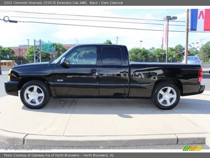 Black / Dark Charcoal 2003 Chevrolet Silverado 1500 SS Extended Cab AWD