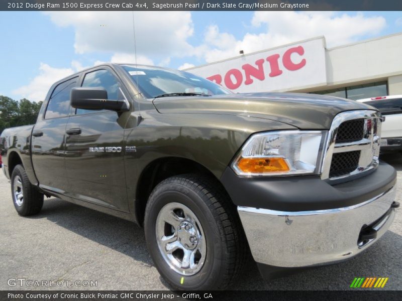 Sagebrush Pearl / Dark Slate Gray/Medium Graystone 2012 Dodge Ram 1500 Express Crew Cab 4x4