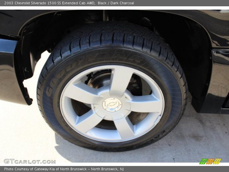 Black / Dark Charcoal 2003 Chevrolet Silverado 1500 SS Extended Cab AWD