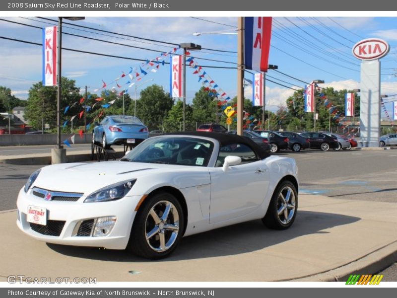 Polar White / Black 2008 Saturn Sky Red Line Roadster