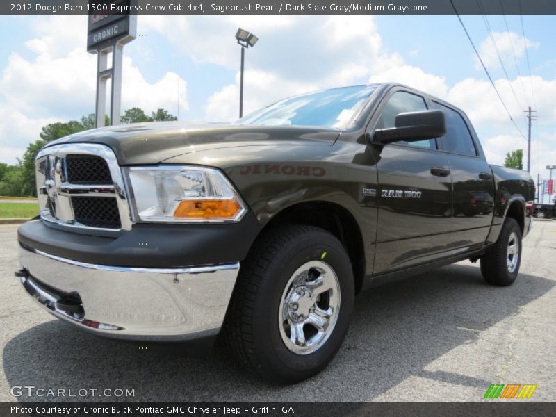 Sagebrush Pearl / Dark Slate Gray/Medium Graystone 2012 Dodge Ram 1500 Express Crew Cab 4x4