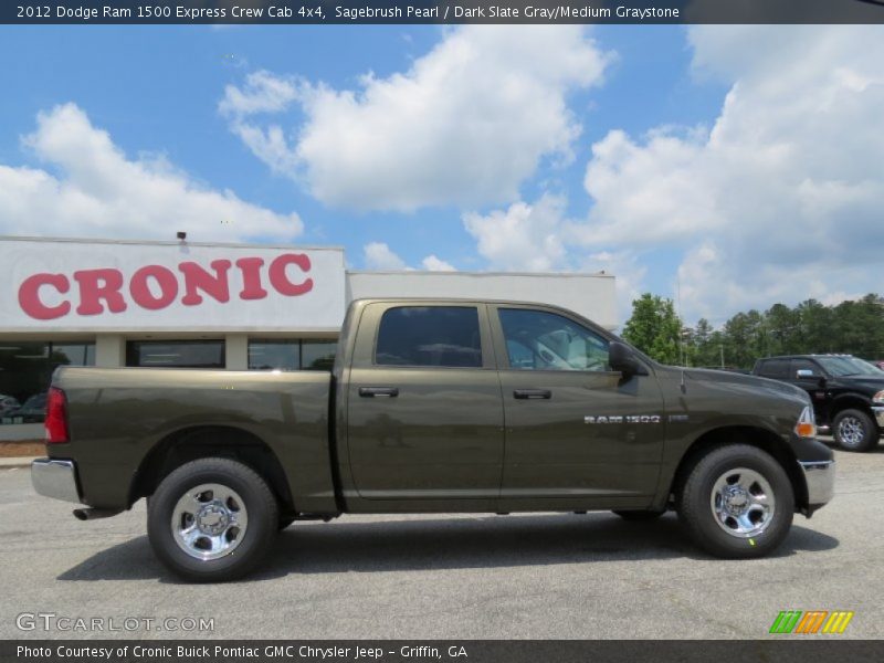 Sagebrush Pearl / Dark Slate Gray/Medium Graystone 2012 Dodge Ram 1500 Express Crew Cab 4x4