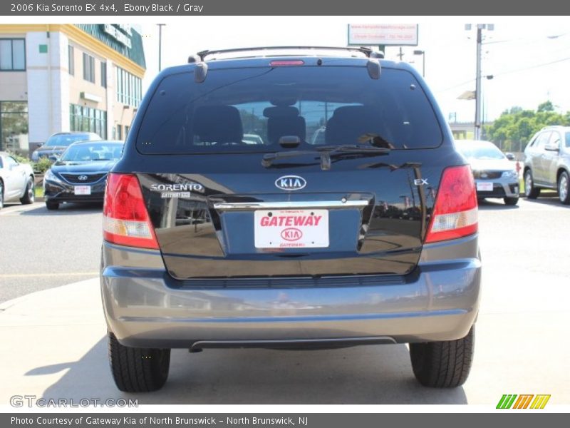 Ebony Black / Gray 2006 Kia Sorento EX 4x4